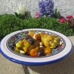 Maroc-Tajine de poulet aux fruits secs